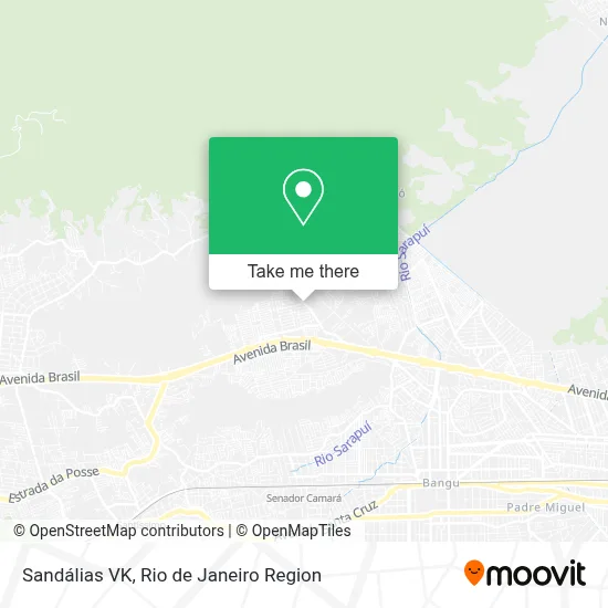 Sandálias VK map