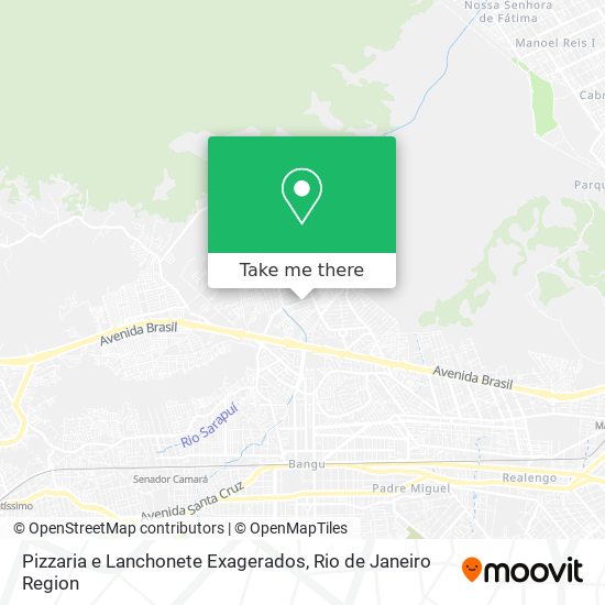 Pizzaria e Lanchonete Exagerados map