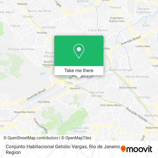 Conjunto Habitacional Getúlio Vargas map