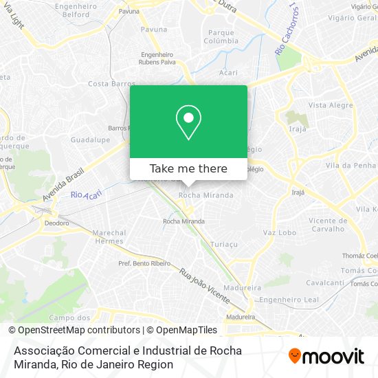 Associação Comercial e Industrial de Rocha Miranda map