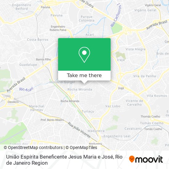 União Espírita Beneficente Jesus Maria e José map