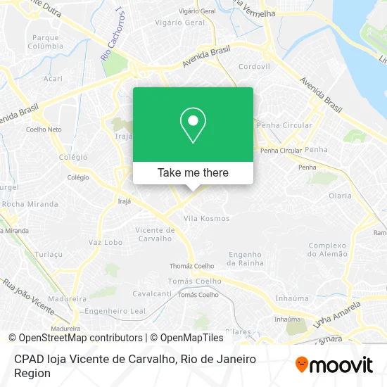 CPAD loja Vicente de Carvalho map