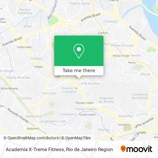 Academia X-Treme Fitness map