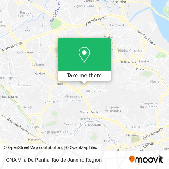 Mapa CNA Vila Da Penha