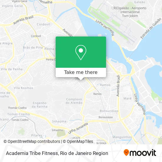Academia Tribe Fitness map