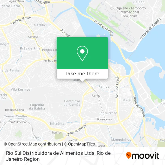 Rio Sul Distribuidora de Alimentos Ltda map
