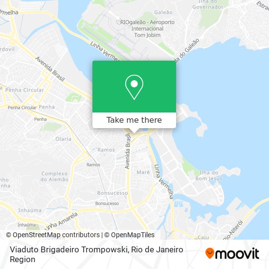 Mapa Viaduto Brigadeiro Trompowski