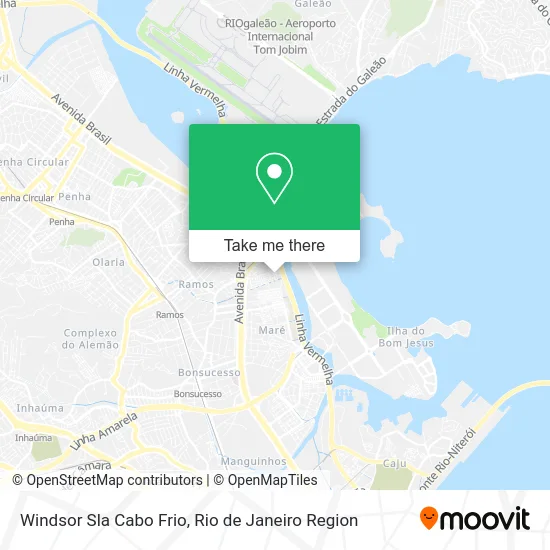Windsor Sla Cabo Frio map