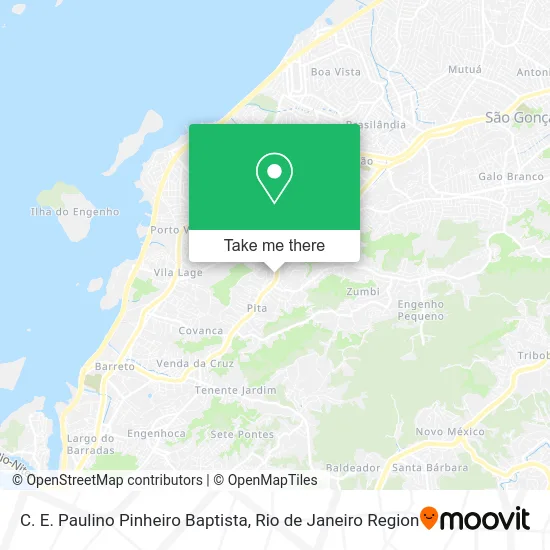 C. E. Paulino Pinheiro Baptista map