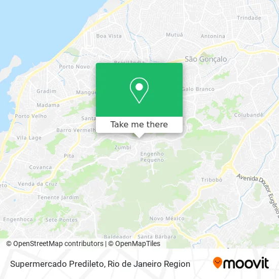Supermercado Predileto map