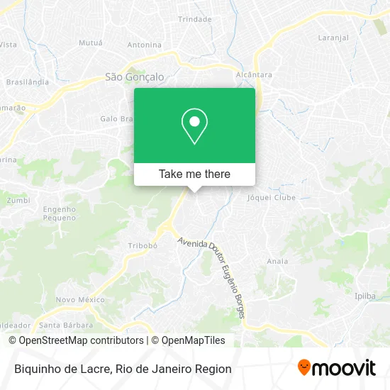 Biquinho de Lacre map