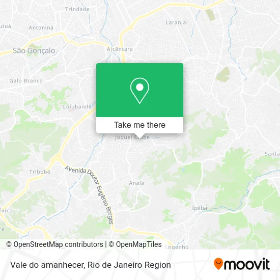 Vale do amanhecer map