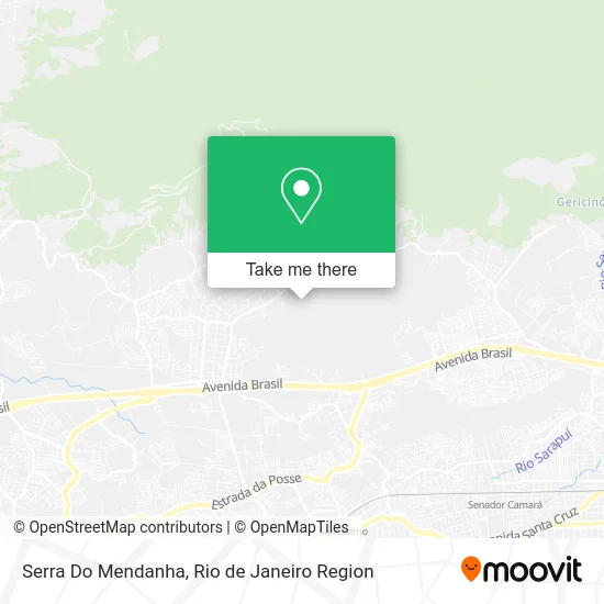 Serra Do Mendanha map