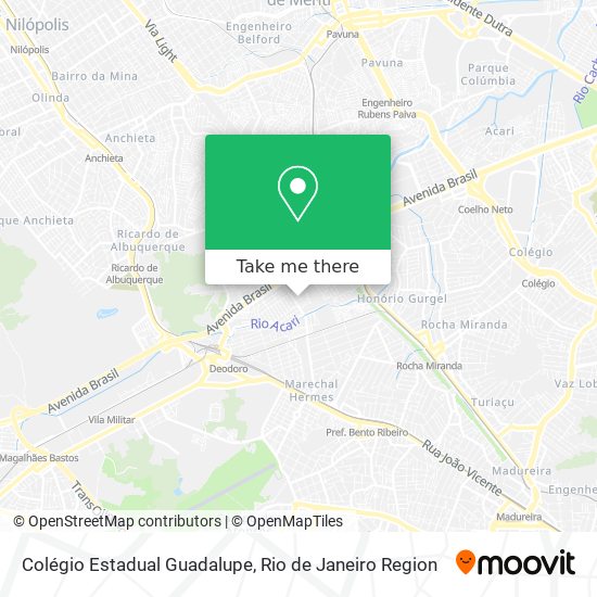 Mapa Colégio Estadual Guadalupe