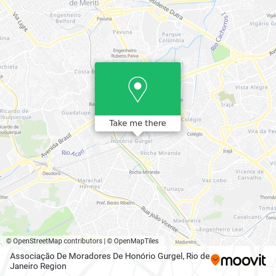 Associação De Moradores De Honório Gurgel map