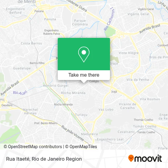 Rua Itaeté map
