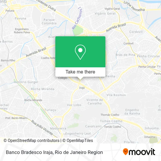 Banco Bradesco Iraja map