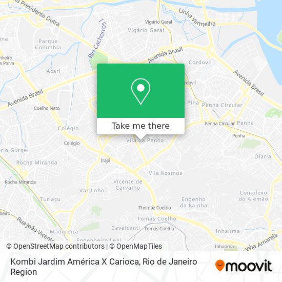 Mapa Kombi Jardim América X Carioca