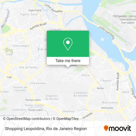 Shopping Leopoldina map