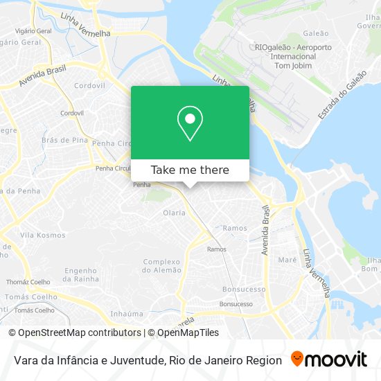 Vara da Infância e Juventude map