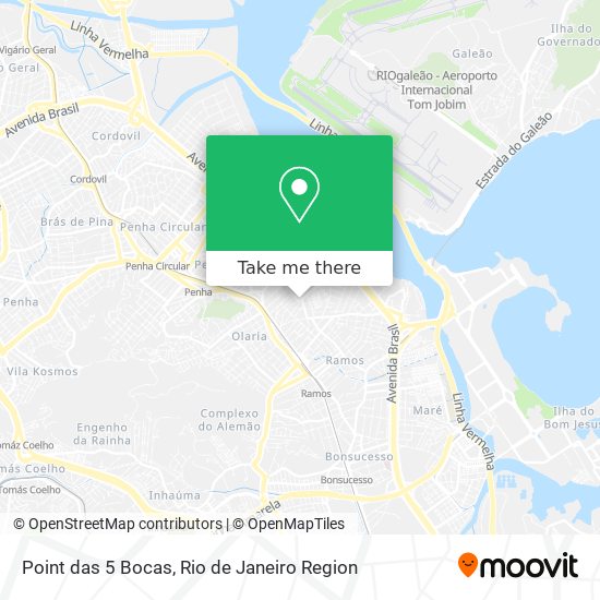 Point das 5 Bocas map