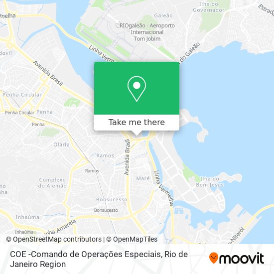 COE -Comando de Operações Especiais map