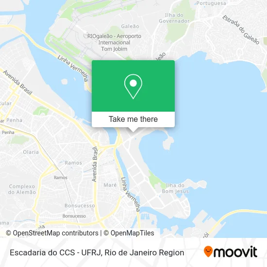 Escadaria do CCS - UFRJ map