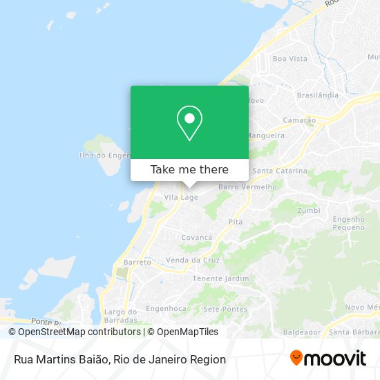 Rua Martins Baião map