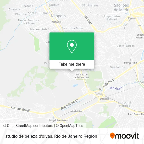 studio de beleza d'divas map