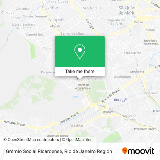 Grêmio Social Ricardense map