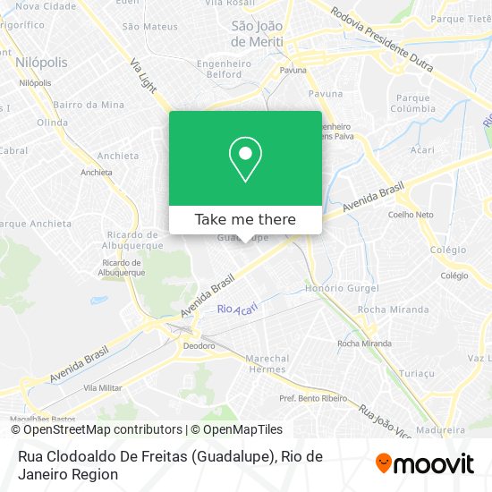 Rua Clodoaldo De Freitas (Guadalupe) map