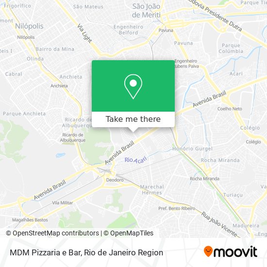 MDM Pizzaria e Bar map