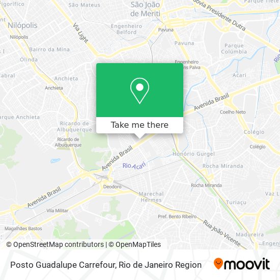 Posto Guadalupe Carrefour map