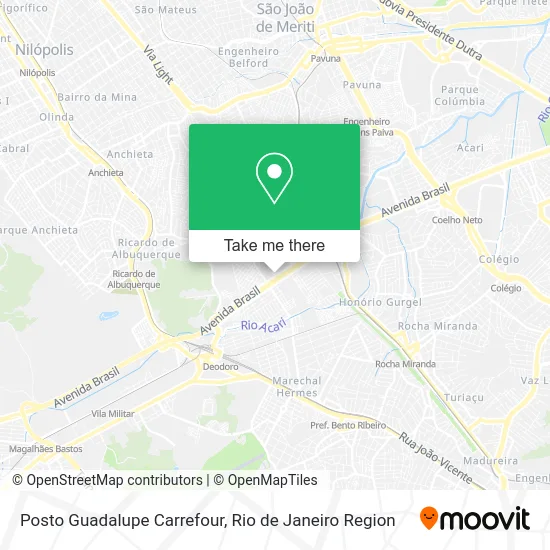 Posto Guadalupe Carrefour map