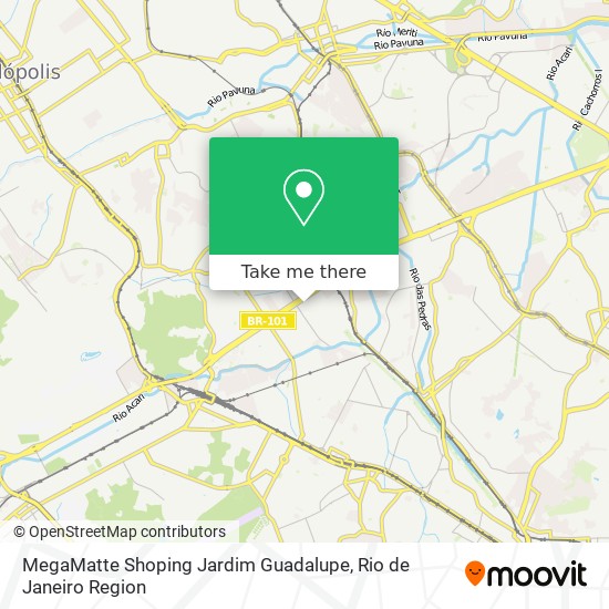 MegaMatte Shoping Jardim Guadalupe map
