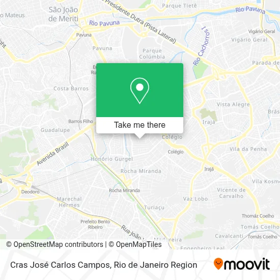 Cras José Carlos Campos map