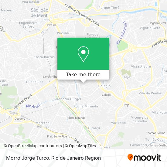 Morro Jorge Turco map