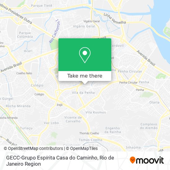 Mapa GECC-Grupo Espírita Casa do Caminho