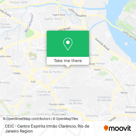 CEIC - Centro Espírita Irmão Clarêncio map