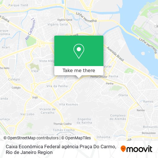 Caixa Econômica Federal agência Praça Do Carmo map