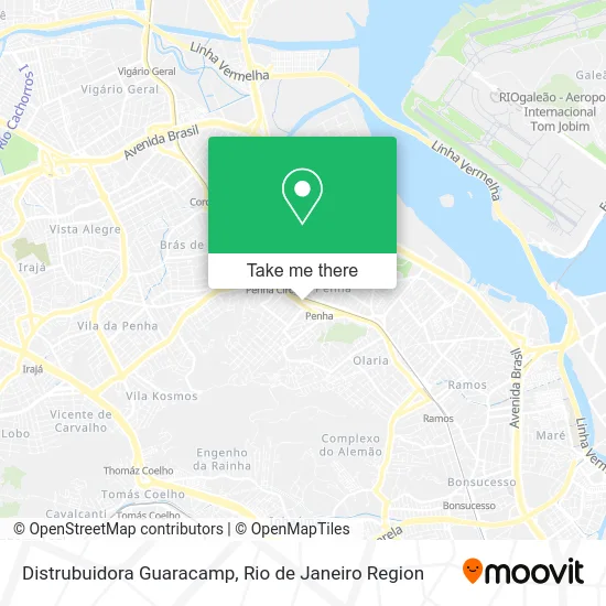Distrubuidora Guaracamp map