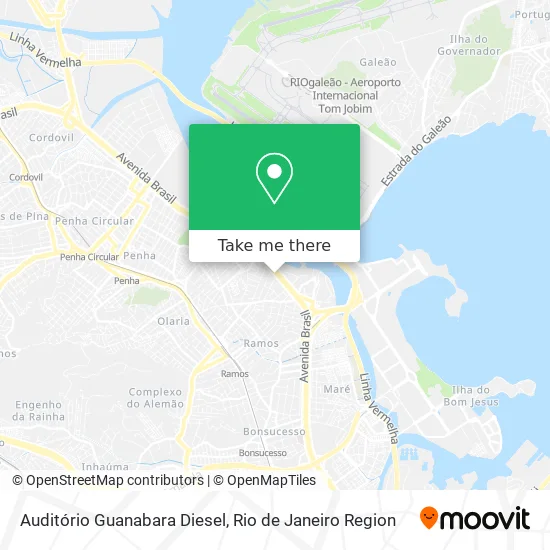 Auditório Guanabara Diesel map