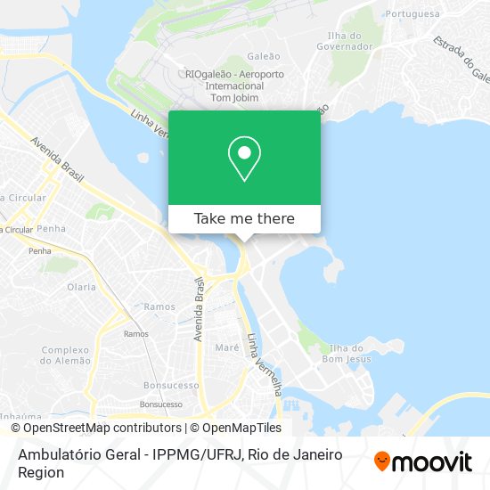 Ambulatório Geral - IPPMG/UFRJ map
