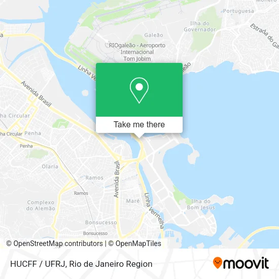 HUCFF / UFRJ map