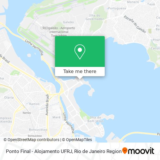 Ponto Final - Alojamento UFRJ map