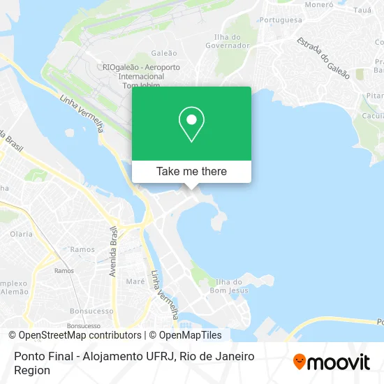 Ponto Final - Alojamento UFRJ map