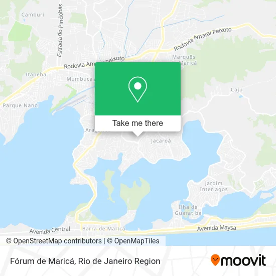 Fórum de Maricá map