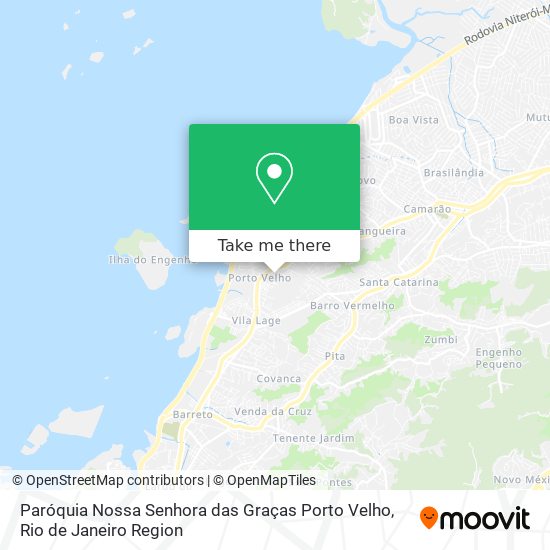 Mapa Paróquia Nossa Senhora das Graças Porto Velho