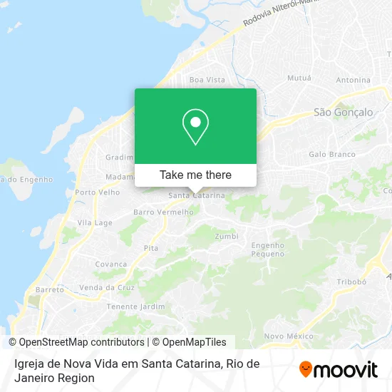 Igreja de Nova Vida em Santa Catarina map