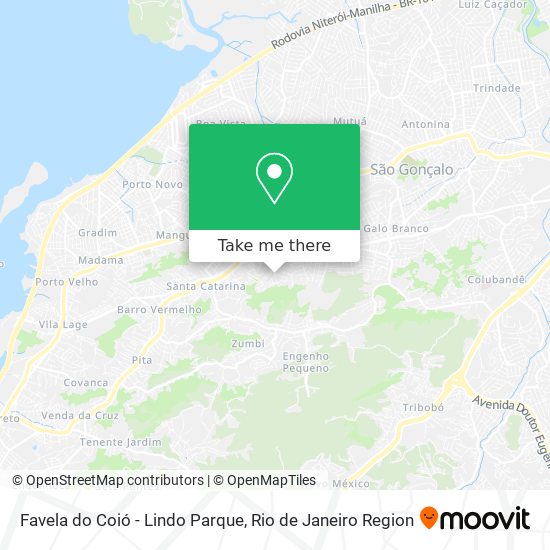 Mapa Favela do Coió - Lindo Parque